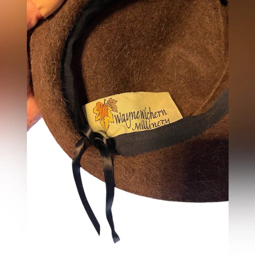 Rare Wayne Wirem Milineru Women's Wool Bonnet Hat